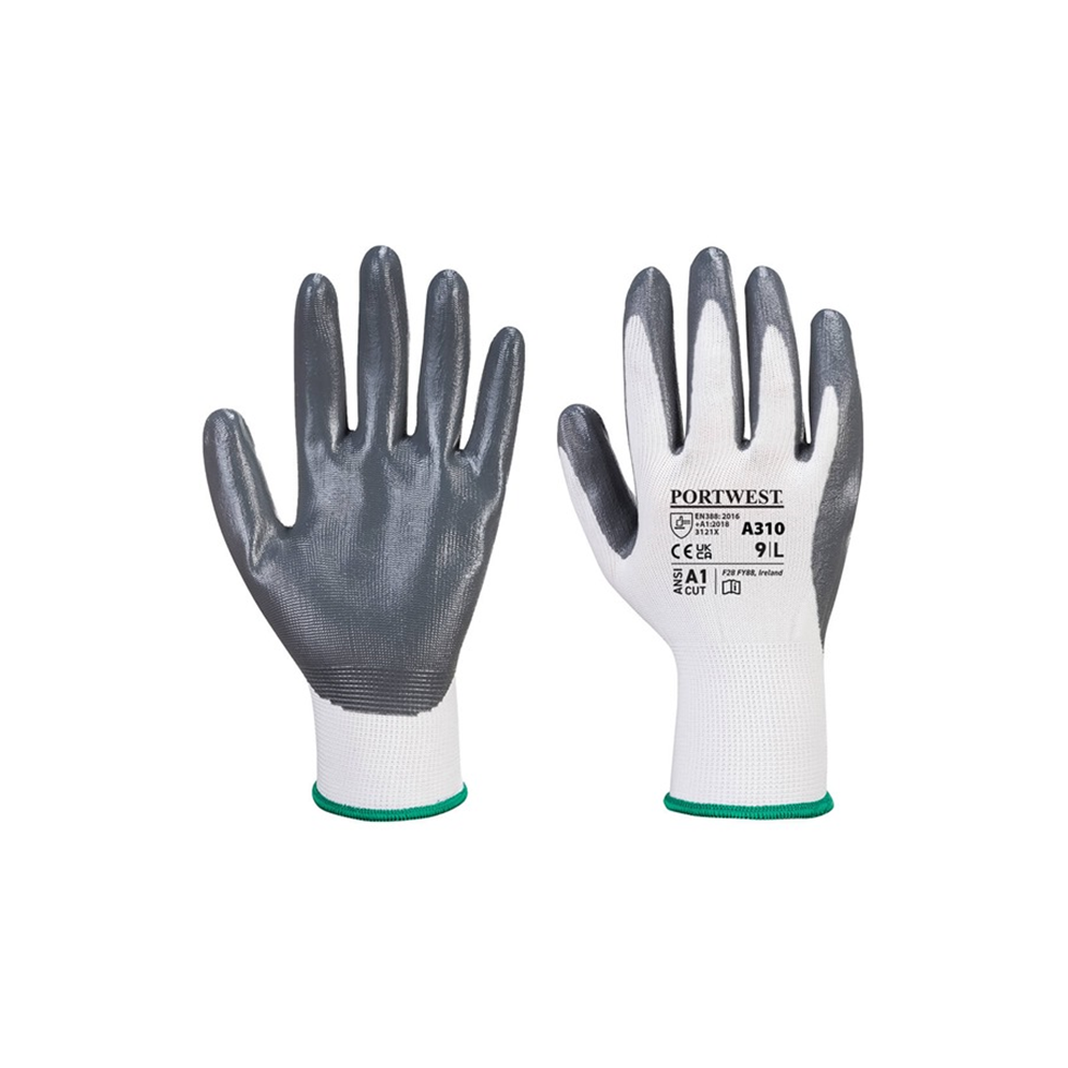 Grey & White Glove